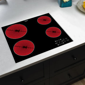 Anafe Whirlpool Eléctrico Vitroceramico Negro 60 cm