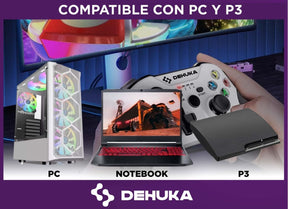 Joystick Compatible Con PC y PS3 Inalámbrico Dehuka