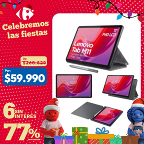 Tablet Lenovo Tab M11 8gb Ram 128gb Funda Lápiz 11'' Wuxga Color Gris oscuro