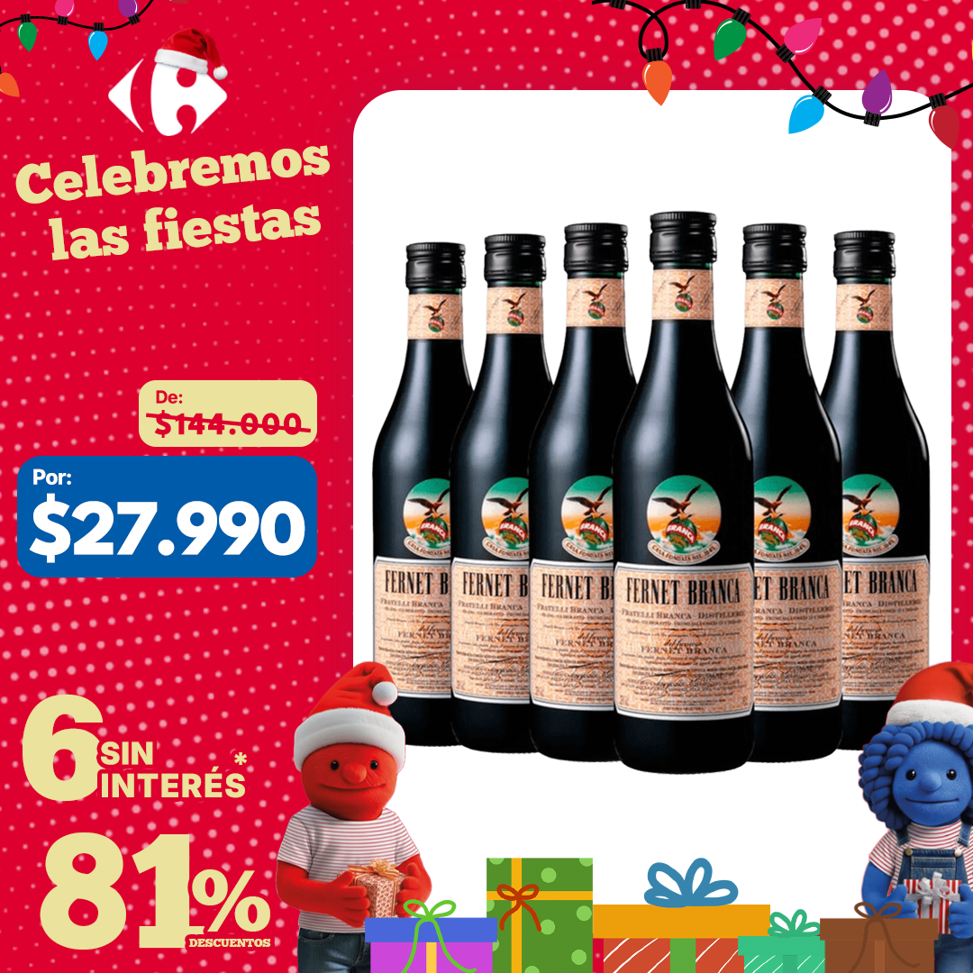 Fernet Branca 750 ml – Caja x6 Unidades