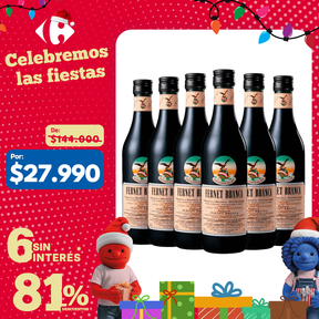 Fernet Branca 750 ml – Caja x6 Unidades
