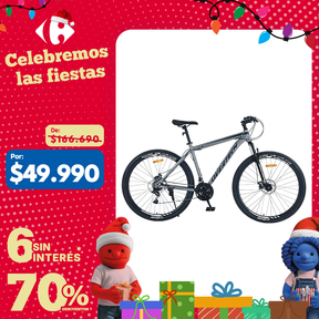 Bicicleta de Montaña Overtech R29 Q5 21v Freno de disco Shimano 12x