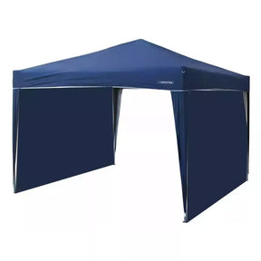 Gazebo 3x3 Broksol Acero Y Rafia Liviano Azul